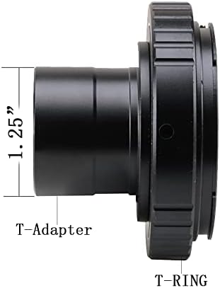 מתאם צילום טלסקופ של Starboosa - מתאם טבעת T2 ומתאם T - תואם למצלמה וטלסקופ של קאנון