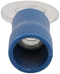 200 יחידות קרוואנים 5.5-6 מחבר מסוף מלחץ טבעת מבודד מראש כחול לחוט 12-10 (200 יחידות קרוואנים 5.5-6
