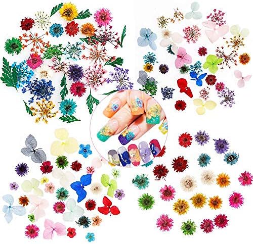 לערבב צבעים מיובש פרח פרח עבור נייל אמנות קישוטי מעורב טבעי נייל פרחים יבש פרח קישוטי מניקור אבזרים - 6