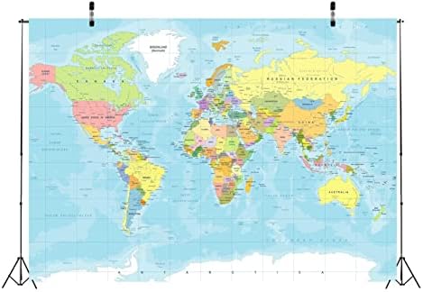 קורפוטו 10 על 8 רגל מפת עולם רקע הרפתקאות מתחיל נסיעות בני תינוק מקלחת מסיבת קישוטי מפת תפאורות סביב העולם