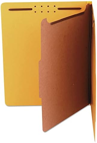 אוניברסלי 10204 1 מחיצת מכתב גודל בהיר צבעוני לוח סיווג תיקיות-צהוב