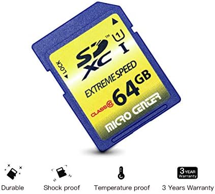 כרטיס SD 64GB כיתה 10 SDXC כרטיס זיכרון פלאש בגודל מלא SD שבב USH-I U1 כרטיס זיכרון מצלמה שביל על ידי מיקרו סנטר