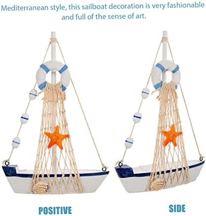 חוליבנה שייט קישוט דגם מיני צעצועים אביזרים ביתיים תפאורה משרד דיורור קישוט סירת מפרש סירת מפרש פסל פיראטים