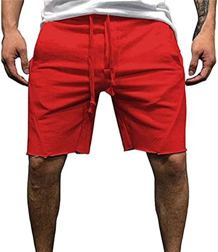 מכנסיים קצרים מזדמנים לגברים אימון מהיר יבש ריצה או אימון כושר קצר עם כיסים