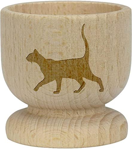 אזידה 'סיאמי חתול צללית' עץ ביצת כוס