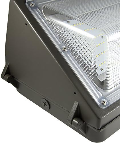 אור אריזת קיר LED חיצונית, אור אבטחה, 80W, 9200 לומן, מגניב 5000-5500K טמפ '. ETL רשום.