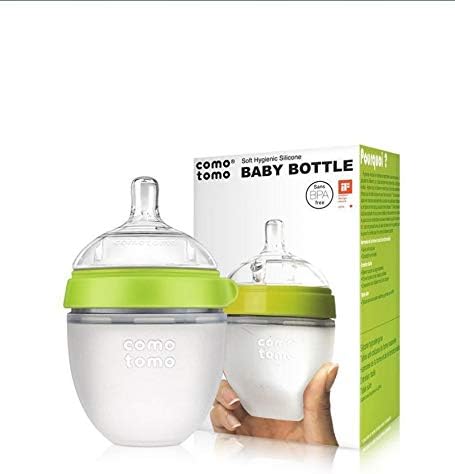 לא בקבוק סיליקון בקבוק תינוק בקבוק יילוד גז נגד התרחבות בקוטר רחב 250 מ ל ירוק