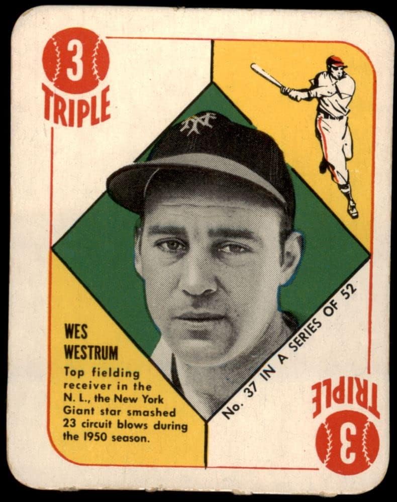 1951 Topps 37 Wes Westrum New York Giants Ex/MT Giants