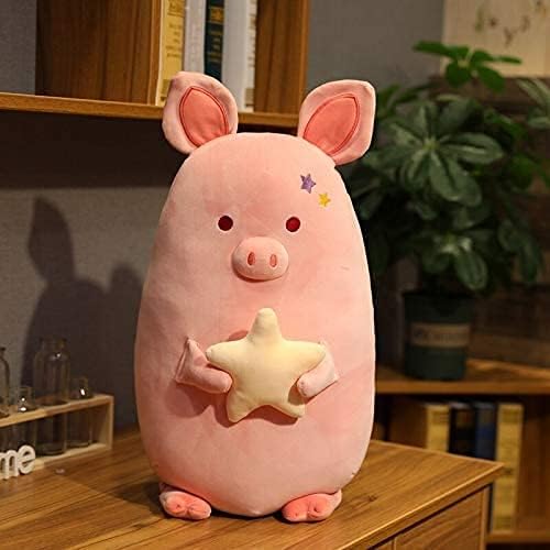 Jysmff כרית חזיר רכה ממולאת בגודל גדול בגודל ורוד חזיר רך חזיר צעצוע פלאש צעצוע לילדה מתנת יום הולדת לעיצוב