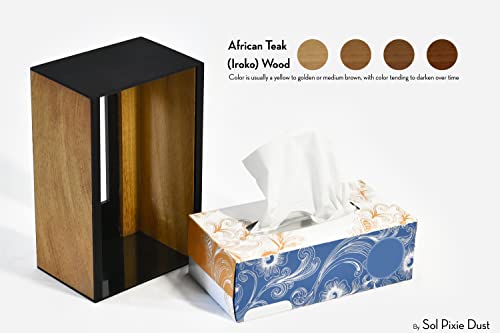 כיסוי קופסת רקמות - מחזיק מלבני - קופסה חרוטה מעץ - מתנה בהתאמה אישית - תפאורה לשולחן משרדי - מתנה