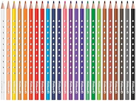 עפרונות סילברינו HB משולשים 3/B חבילה של 3 צבעים שונים FSC