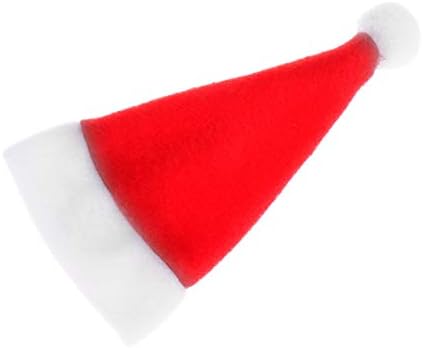 מיניאטורי סנטה כובעי 9 יחידות פשוט חג המולד סנטה כובעי סכיני מזלגות פאוץ כלי שולחן מחזיק שקיות סכום שקיות