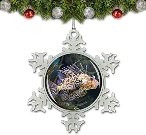 אומסופה אריזונה סקוטסדייל אקווריום האריה דגי ארהב חג המולד קישוט עץ תליון קישוט קריסטל מתכת מזכרות מתנה