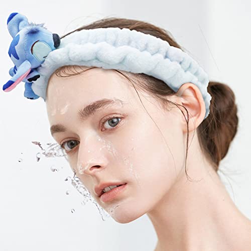 סטיץ בגימור גומיית מקלחת ספא איפור ראש כורכת תפר קטיפה אלסטי להקת שיער שיער קישוטי עבור בנות נשים