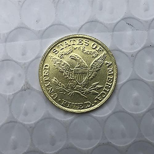 1882 אמריקה ליברטי מטבע נשר מטבע מצופה זהב מצופה זהב מטבע מטבע מועדף מטבע זיכרון מטבע אספנות מטבע מזל