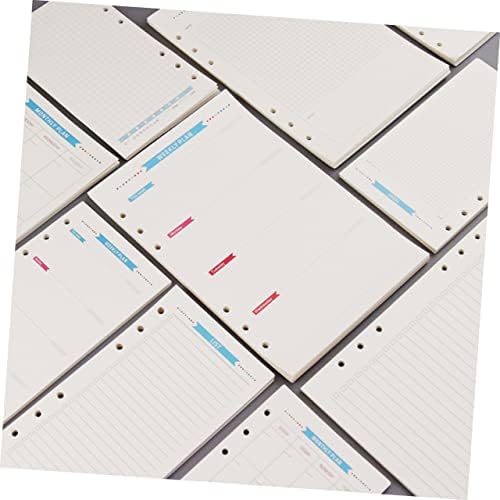STOBOK 40 גיליונות מחברת מחברת מחברת מחברת ניירות מרופדים נייר נייר מילוי נייר A5 נייר קלסר A6 נייר מילוי נייר