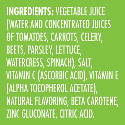 ו8 נוגדי חמצון חיוניים מיץ ירקות, מיץ תערובת ירקות עם מיץ עגבניות, גזר וסלרי, בקבוק 46 גרם