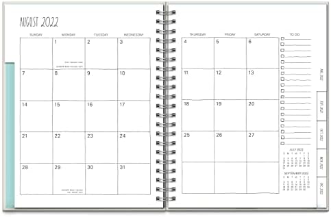 RAE DUNN 2022-2023 מתכנן שבועי ספירלי-לוח השנה הקשה והמתכנן הקשה של 17 חודשים בגודל 17 חודשים-נופים חודשיים