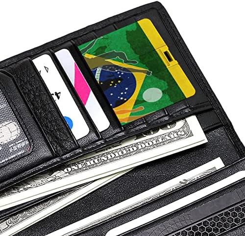 כרטיס אשראי בכדורגל בברזיל USB פלאש מזיכרון מותאם אישית מקל אחסון מקש כונן 32 גרם