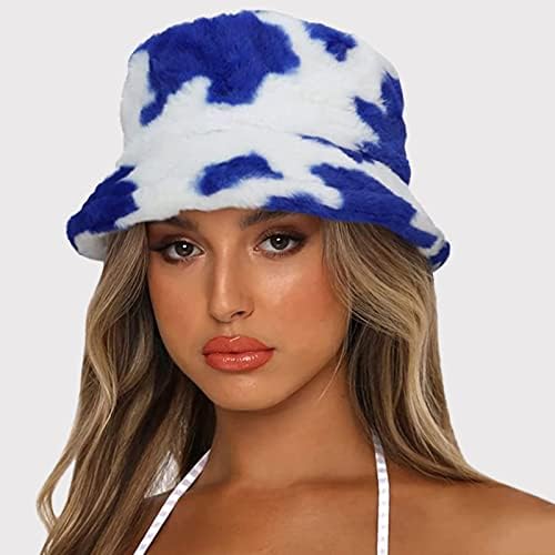 כובע דלי פרוותי חורפי לנשים חורף דייג פלאש חם