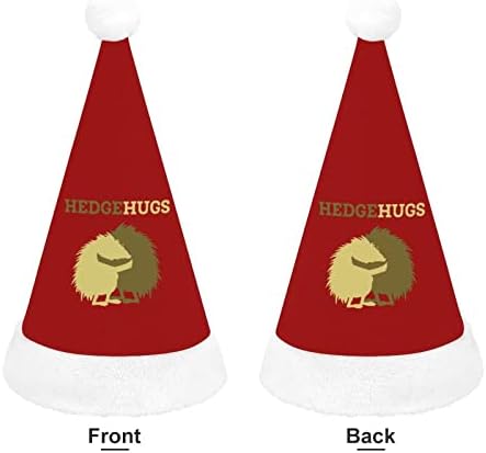 גידור חיבוקים קטיפה חג המולד כובע שובב ונחמד סנטה כובעי עם קטיפה ברים ונוחות אוניית חג המולד קישוט