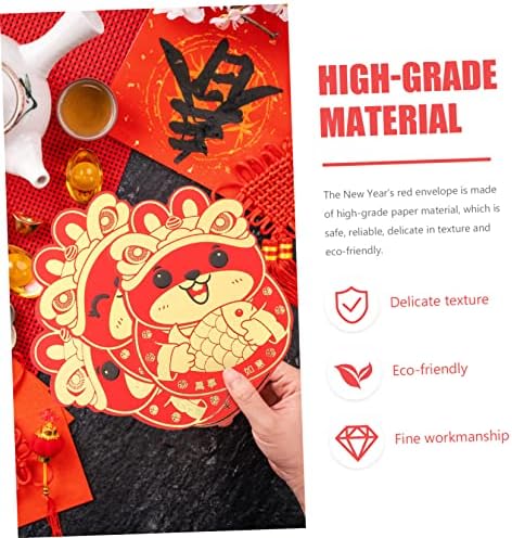 24 יחידות עבור אביב - אספקת מעטפות מזל אדום הסיני כסף ילדים דפוסים חמוד דפוס מעטפת ירח הונגבאו
