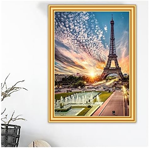 קיר תפאורה 5 עשה זאת בעצמך יהלומי ציור מלא כיכר פריז מגדל צלב תפר תמונה של אבני חן דקור רקמת יהלומי פסיפס נוף