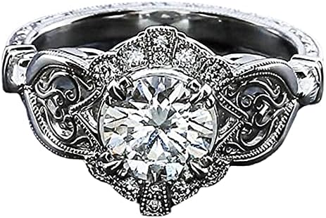 אופנה זירקוניה זירקוניה טבעת טבעת נישואין טבעת נישואין טבעות פלסטיק שמנמנות