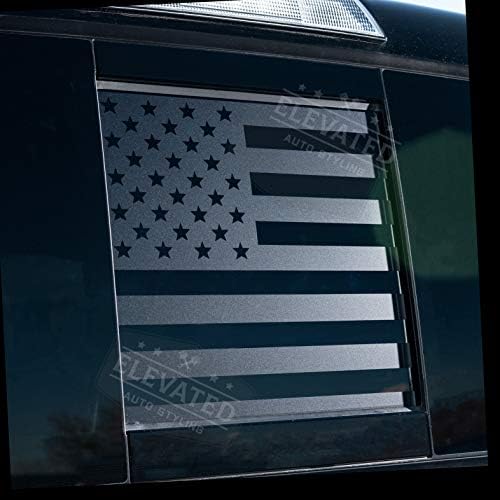 סטיילינג אוטומטי מוגבה - חלון אחורי חלון אמצעי מדבקות דגל אמריקאי מתאים לטויוטה טקומה -2022
