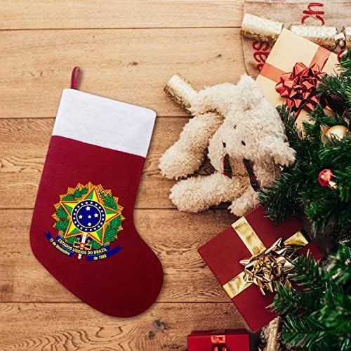 מעיל הנשק של ברזיל בהתאמה אישית לחג המולד מגרש חג המולד קישוטי מפלגה משפחתית