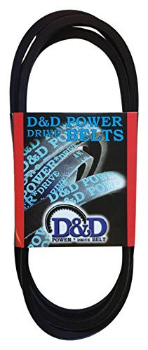 D&D PowerDrive 1010200 חגורת החלפת קרייזלר, חתך חגורה A/4L, אורך 52 אינץ ', גומי