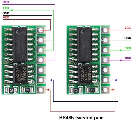 3 יחידים משדר ממיר ממיר מודול R411B01 3.3V 5V UART סידורי ל- RS485 SP3485 מודול ממיר