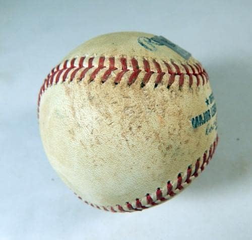 2022 משחק טקסס ריינג'רס קול רוקיס השתמש בבייסבול לבן סטפנסון גרסיה כדור - משחק משומש