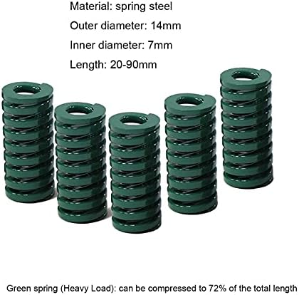 קפיצי דחיסה מתאימים לרוב התיקון I 1 עובש ירוק קפיץ דחיסת חותמת למות קפיץ כבד בקוטר חיצוני 14 ממ x קוטר פנימי