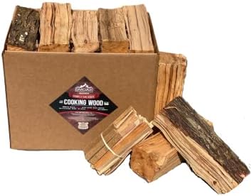 Smoak Firedoood 12 אינץ 'אורך בישול פרימיום עץ ועץ עצי הסקה - משמש לגרילים, מעשנים, תנורי פיצה, אש או