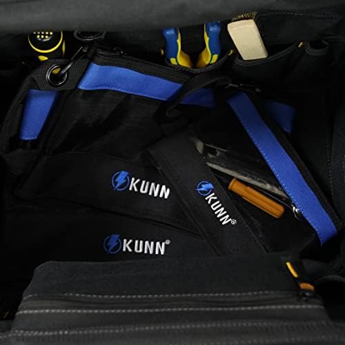 Kunn Small Ething תיק בד, 3 יח 'מארגן כלי רוכסן כבד של כלי רוכסן רב-שימושיים עם קרבינר, 3 גודל