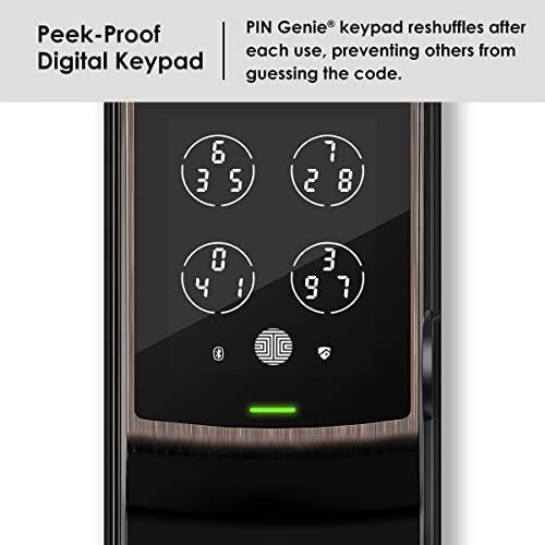 Lockly Secure Plus, מנעול דלת כניסה ללא מפתח, מנעולים חכמים לדלת הכניסה, מנעול חכם Deadbolt, Pin