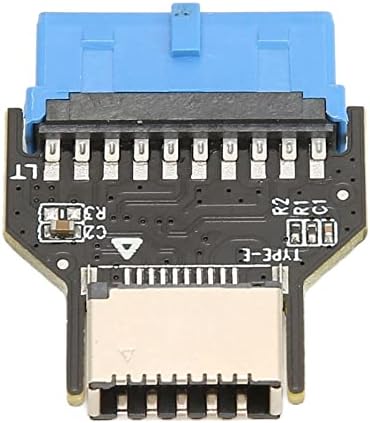 מתאם USB 3.0 19 pin לחזית ממשק מפתח לוח מעגל מודפס מתכת שחורה, לוח פלסטיק USB3.0 סוג C עבור לוח האם למחשב