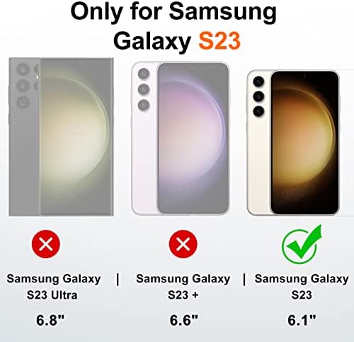 JAME למארז SAMSUNG GALAXY S23, Case Galaxy S23 רך פגוש רך, עם עמדת טבעת למקרה של סמסונג S23, כיסוי