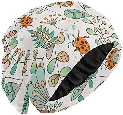 כובע עבודה של כובע שינה כובע מצנפת כפיות פרח צבעוני פרחוני לנשים לעטוף לילה בגדי שיער