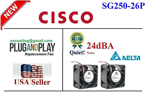 חילופי גרסה שקטה מאווררי החלפה תואמים למאוורר Cisco SG250-26P