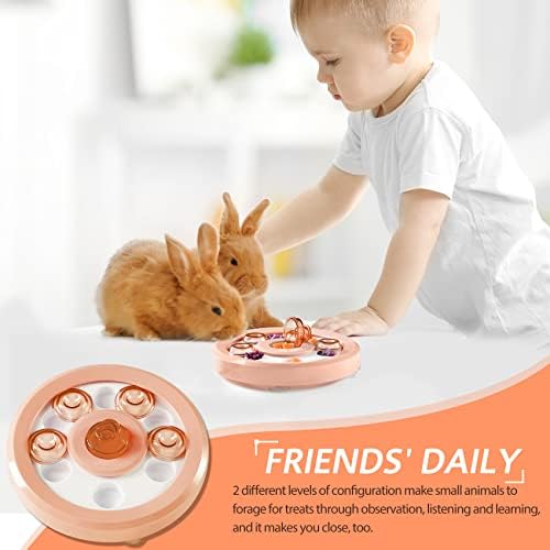 צעצועי ארנב של משחק חיית מחמד אינטראקטיביים נוגדים, צעצועי חמוסים, תועלת תפקודי מזין איטית לעיכול,