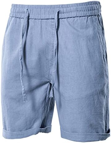 מכנסיים קצרים גברים כיסי מטען מכנסי כותנה קצרים בכושר רגיל מכנסי טיול קצרים