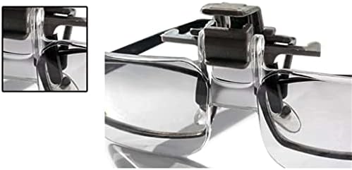 יבד אור משקפיים מגדלת זכוכית עם קליפ מגדלת זכוכית לתפירה מלאכות מפת קריאה
