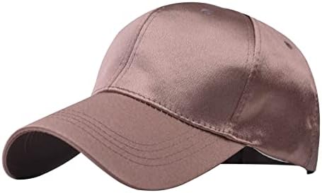זכר נקבה ניטראלי קיץ סאטן מוצק בייסבול כובעי כובע מצחיות בייסבול כובע קצר ביל