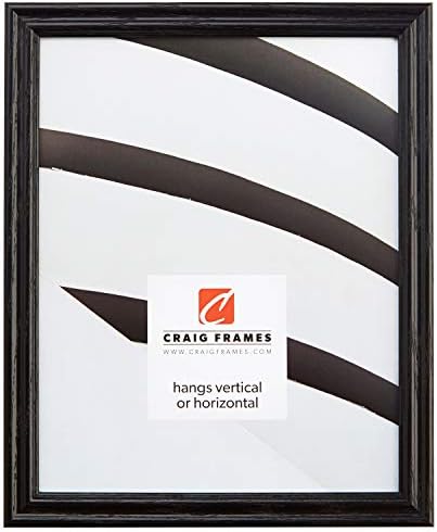 Frames Craig 200ashbk0810aac 0.75 אינץ 'מסגרת תמונה/פוסטר בגימור גרגר עץ, 8 על 10 אינץ