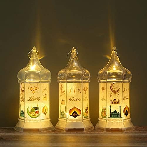 עיד הוביל רוח אורות הרמדאן קישוטים לבית מוסלמי אסלאמי שמן מנורת קישוט הרמדאן מתנות פמוטים דקורטיבי