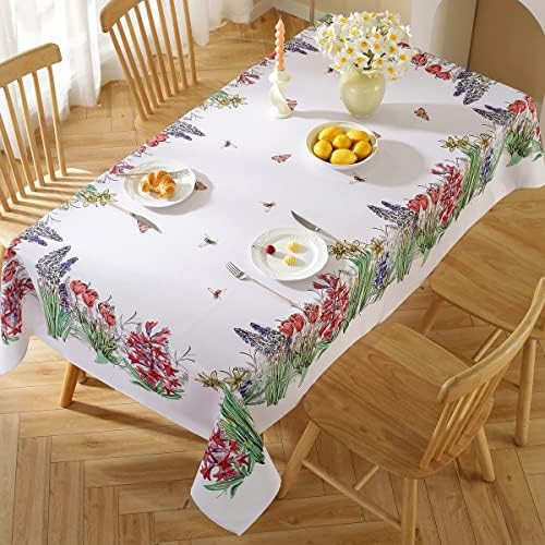 קיץ שולחן בד, צבעי מים פרחי בר מפות שולחן, לשפוך הוכחת פרח מפת שולחן לאביב, קיץ, חיצוני, פיקניק,