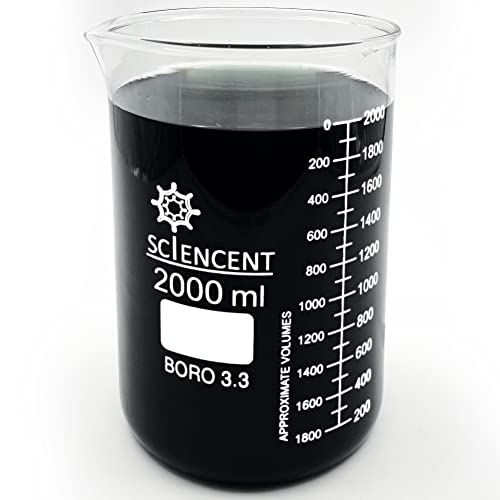 זכוכית כוס 5000 מ ל גדול כבד קיר 5 ליטר בוגר מעבדה כוס