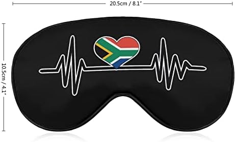דרום אפריקה לב פועם מסכת עיניים רכה הצללה אפקטיבית מסכת שינה נוחות כיסוי עיניים עם רצועה מתכווננת